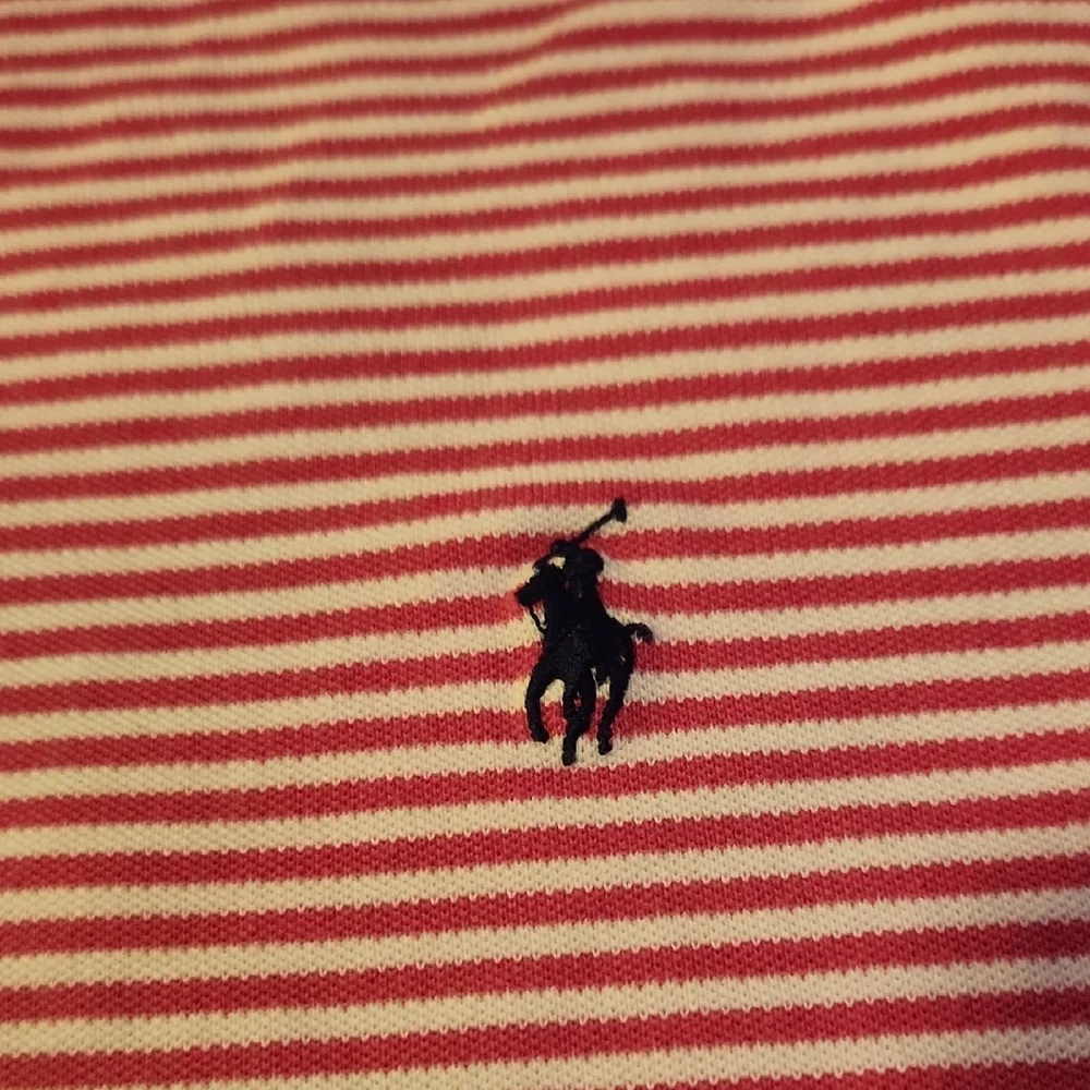 Ralph Lauren Pink Striped Polo Shirt
